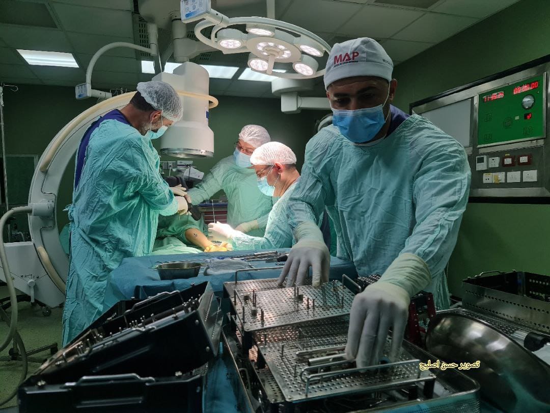 الوفد الطبي المصري يجري عمليات في قطاع غزة