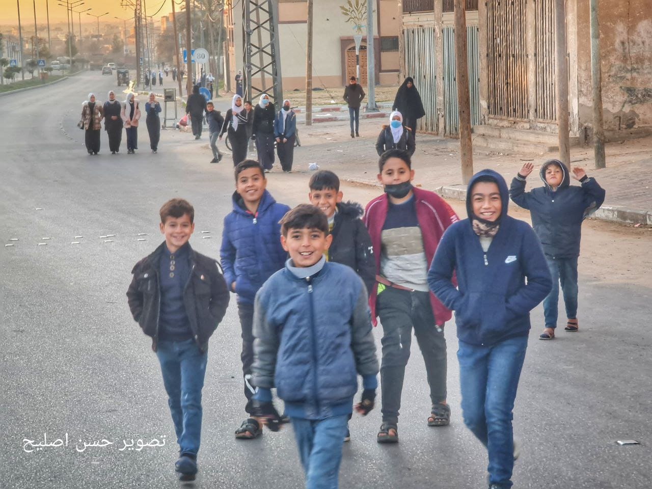 غزة مع بدء الفصل الدراسي الثاني للعام 2021 - 2022