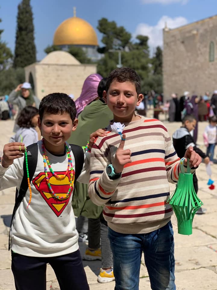 أجواء البهجة والفرح بالمسجد الأöـصى لاستقبال شهر رمضان المبارك.