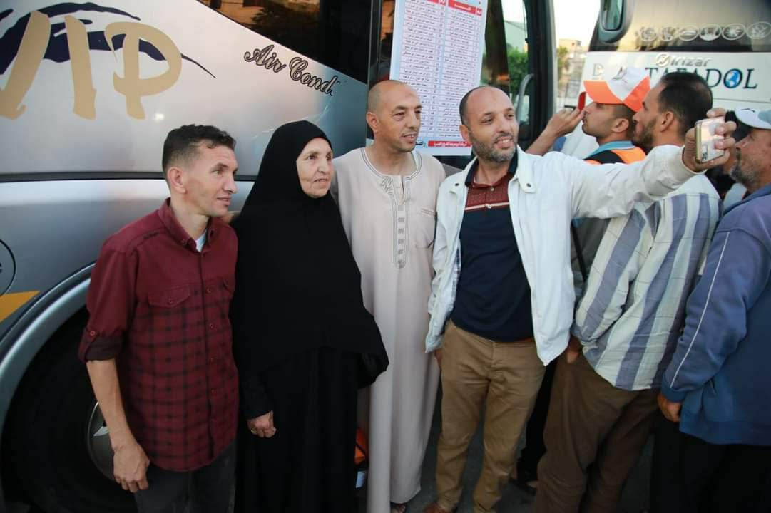 وداع حجاج بيت الله الحرام من قطاع غزة 